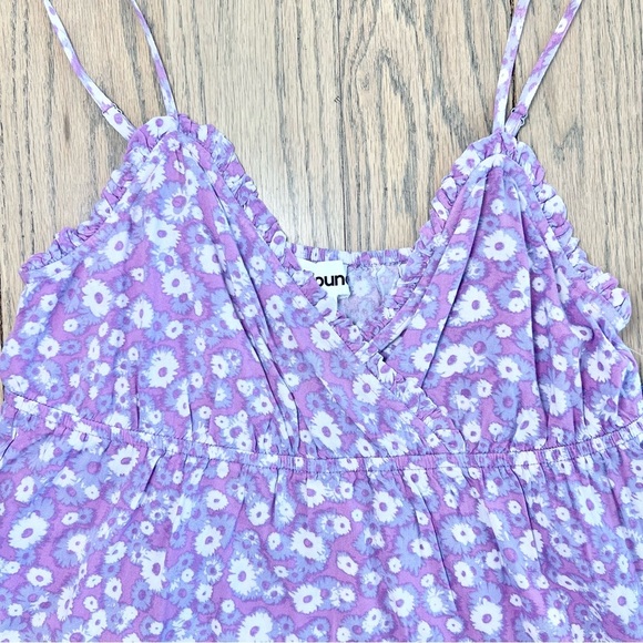 NWT Abound Nordstrom Floral Swing Cami Crop In Purple Windy Daisy Size Medium - Picture 4 of 10